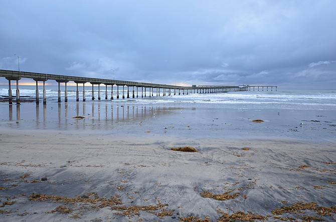 Six hours after earlier high tide photo from about same spot.