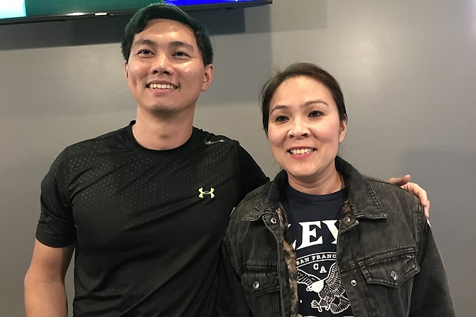 Jordan (Tho) and sister Hang Le. They’re in this venture together.