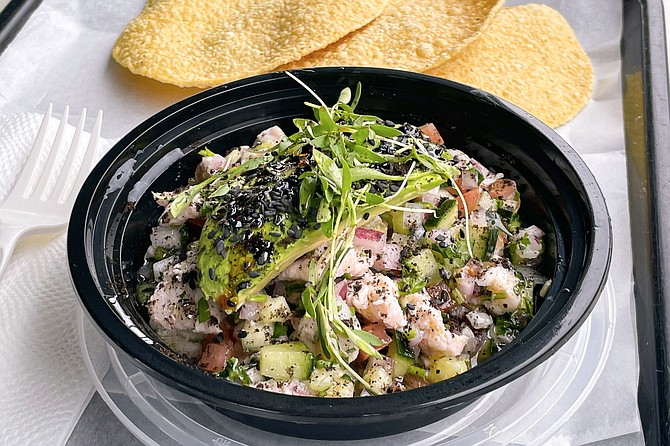 Baja grouper ceviche from Mar Rustico, the new mariscos concept from chef Priscilla Curiel
