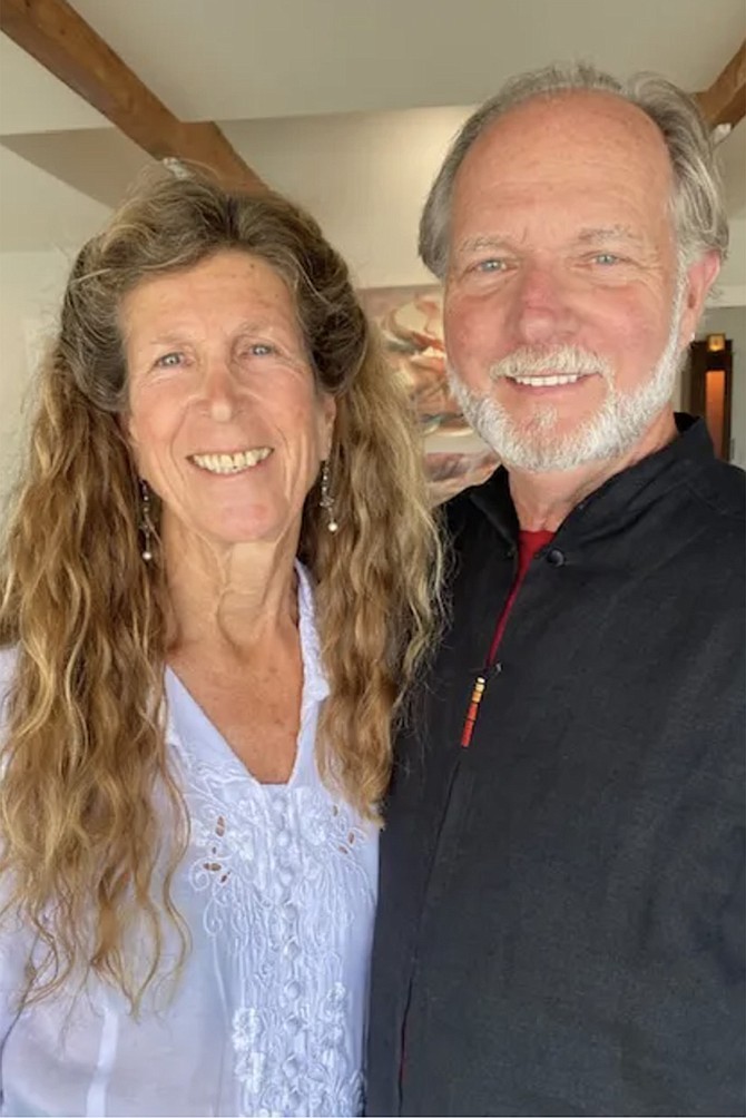 Ellen Speert and Paul Henry, sharing their artistic community.