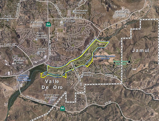 The land lies within the Valle De Oro Community Planning Area.