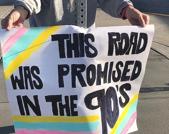 Part of protest