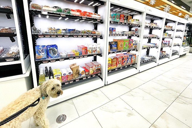 A snack-, and dog-friendly, market