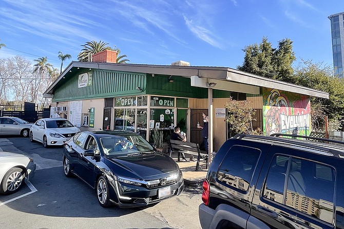 Banker HIll's usually busy vegan drive thru
