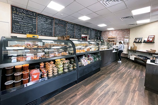 A boulangerie counter located in suburban San Diego