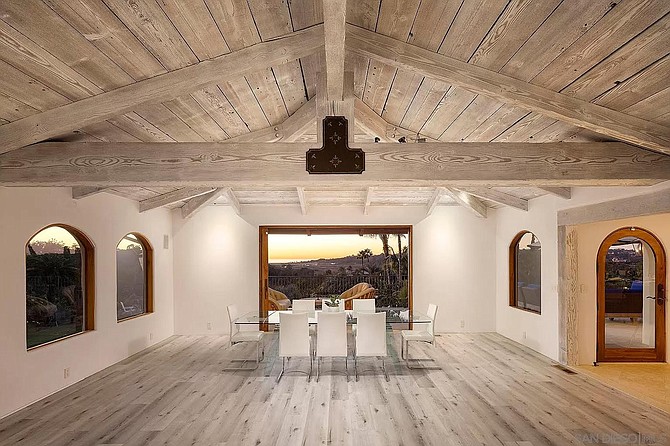 The very roomy dining room.
