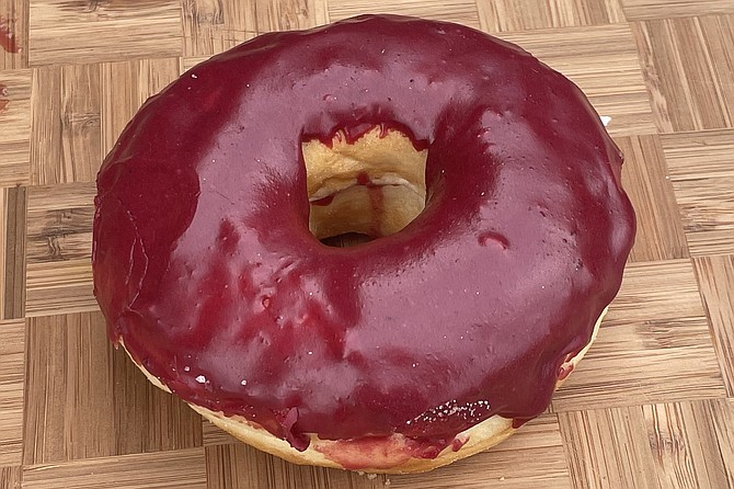 The jamaica donut owes its pink-purple glaze to hibiscus.