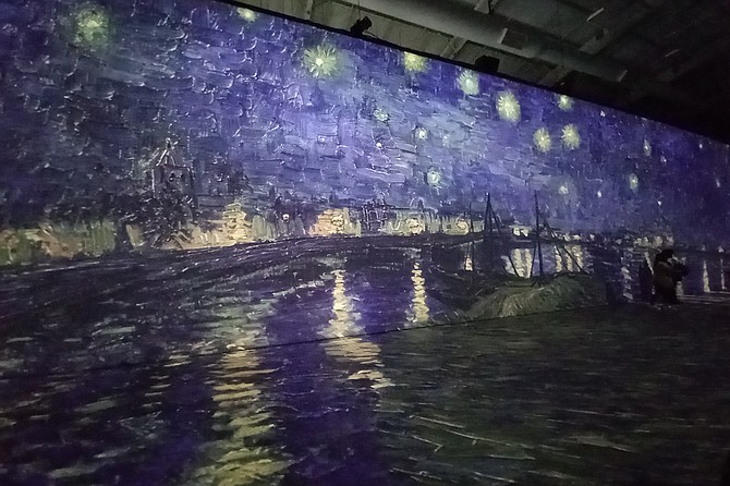 The dark, blue night paintings work best.