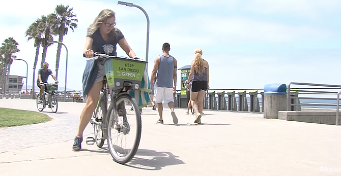 Bikes are taken the most in the North Park area and in Mission Beach, Ocean Beach, and Pacific Beach.
