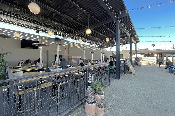 The alley patio connecting the shops of Tremont Collective