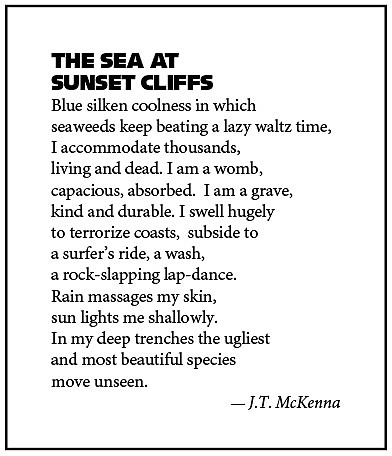 The Sea at Sunset Cliffs by J.T. McKenna