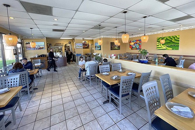 The spacious Rancho Bernardo dining room of Burma Place