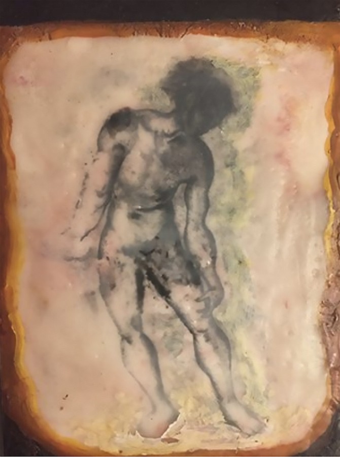 Encaustic painting techniques include different types of brushwork, layering, fusing, photo transfers, collaging and embedding elements, and more.