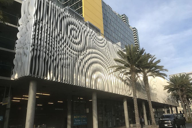 Ultra-modern facade outside Beach Hut makes reasonable prices inside surprising.