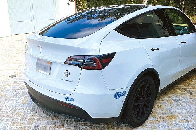 “I once stopped a Tesla in the HOV lane and the driver said he didn’t want to put the sticker on the car because he didn’t want to mess up the car,” Sanchez says. “I didn’t cite him, but I told him, ‘If I see you again without that sticker, I’m going to. This is a warning.’”