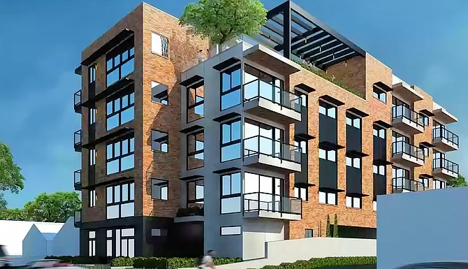 Apartment building rendering for Louisiana St.