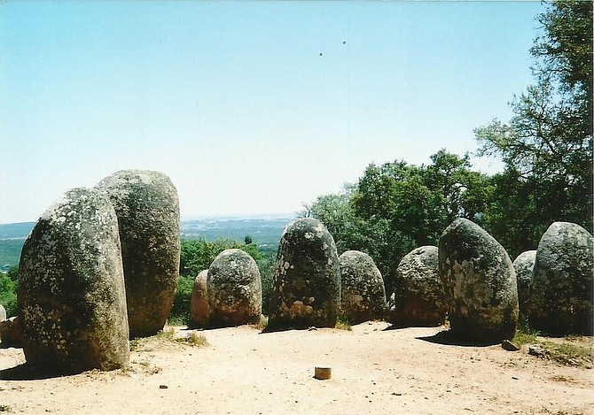 Dating back to the 6th millennium B.C., Portugal's Os Almendres consists of nearly 100 megalithic stones arranged in concentric structures.