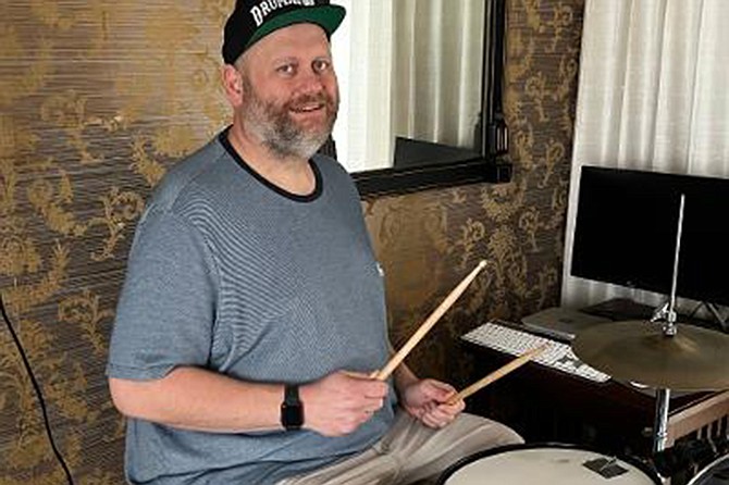 Jake Najor is happy to be drumming again, and even happier to be alive.