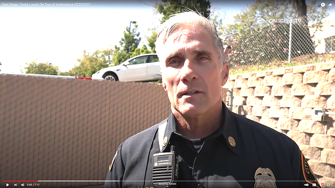 Chief Mike McBride: "These lithium batteries cause a whole different problem once they're opened and released."