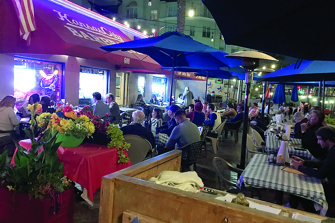 Cool: outside terrace.