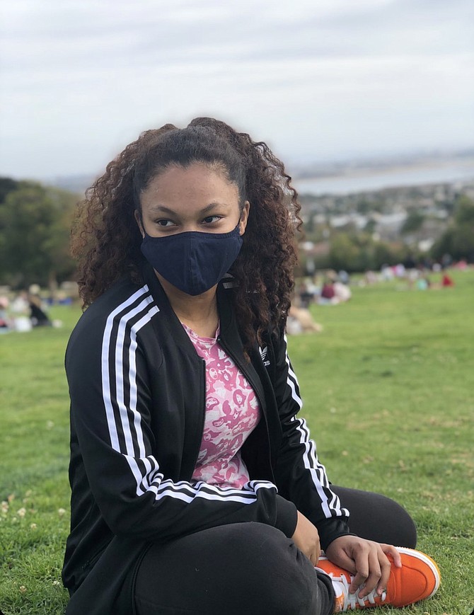 Sasha, 17: "With my mask on, I don’t have to worry about making a lot of facial expressions."