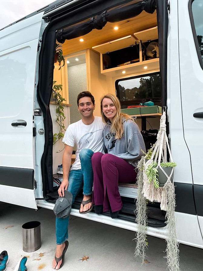 Max Serpe, 25, and his 28-year-old girlfriend — trekked from Virginia Beach to our beaches last month.