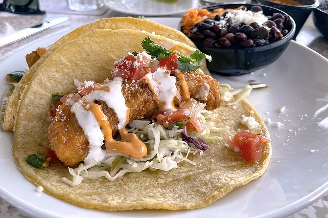 Swordfish tacos, two for $19