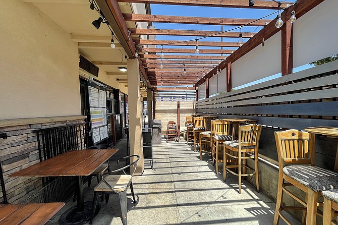A patio worthy of sampling street food