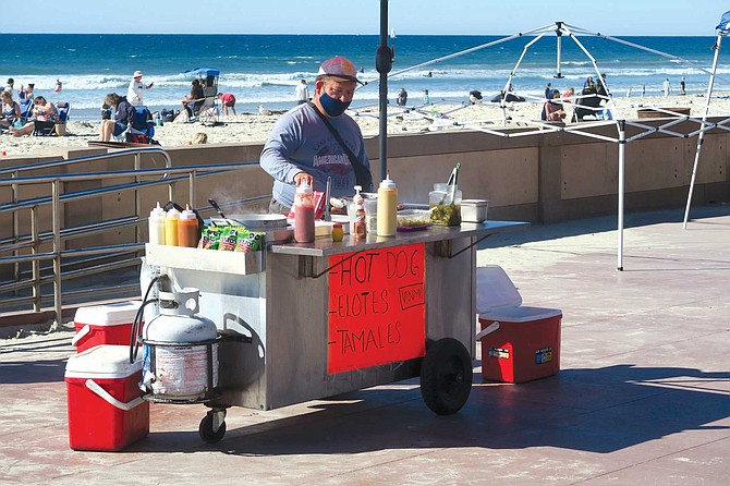 Hamel was one of the loudest voices in the Mission Beach business community’s all-out war against the flood of street vendors hawking everything from T-shirts, straw hats and jewelry to Mexican elote and other street foods.
