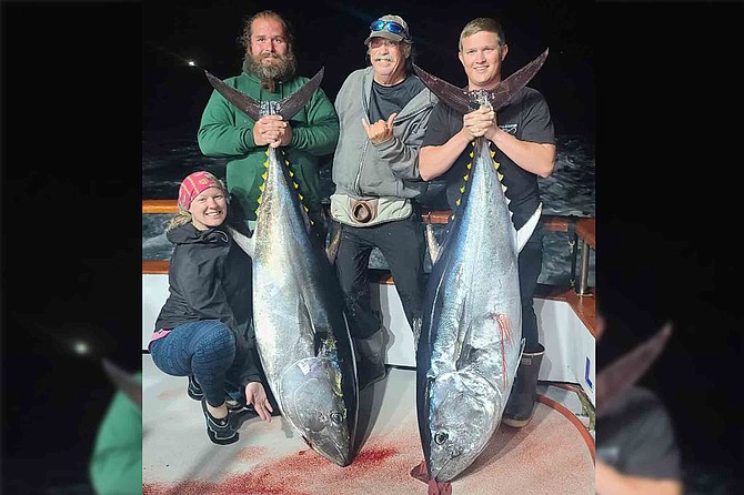 “We returned this morning with limits of Bluefin and 22 yellowtail. These bruisers weighed in over 160 each.”