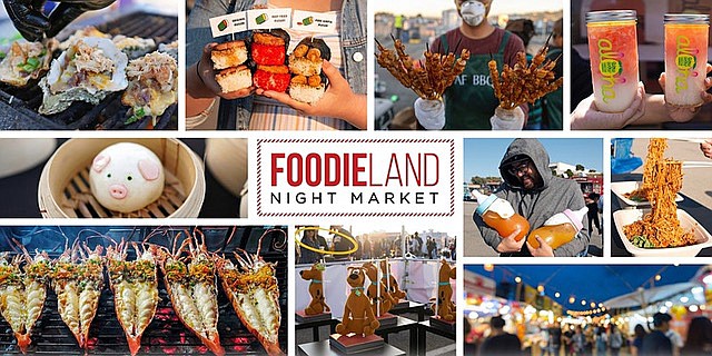 FoodieLand Night Market is an foodie inspired multi-cultural food and entertainment event taking place at the Del Mar Fairgrounds.