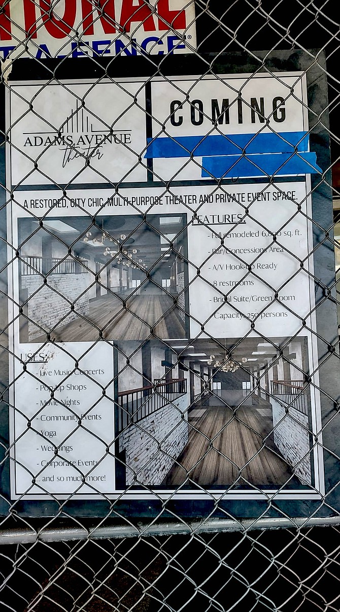 Flyer on fence nearby