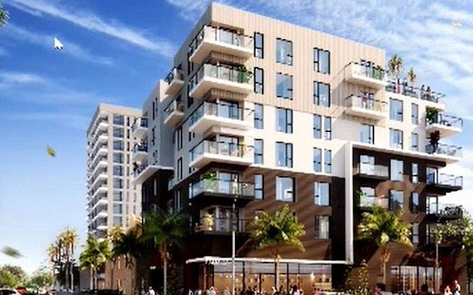 At stake is a 70-unit mixed-use development planned for the site.