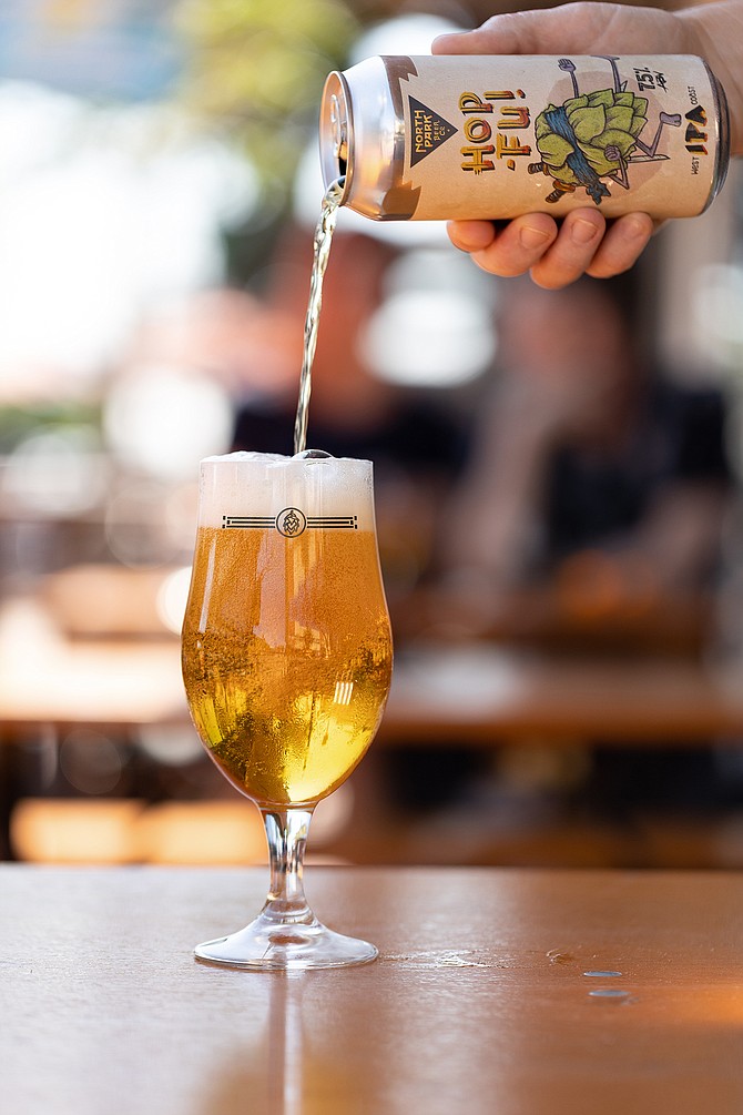 An award-winning pour of Hop-Fu!
