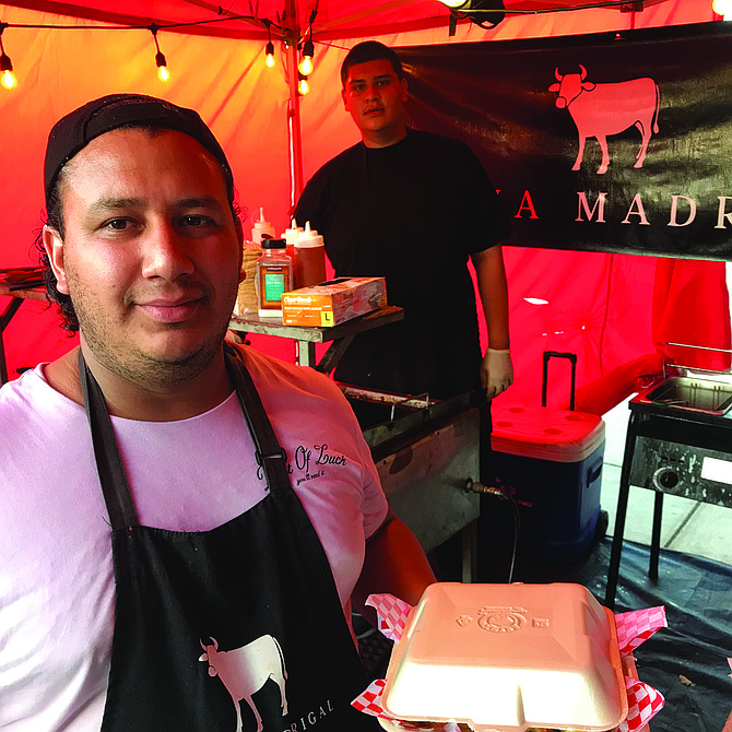 Angel and his chef build their business one day a week. Coming back after Covid