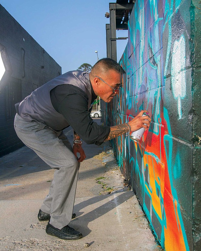 Iph picked up his first 12-ounce spray paint can in 1987; he was 10 years old. “Feeling oppressed and not being able to express can drive a person to excess. Once I felt that pressure of spraying and I saw the paint being dropped,” that was the point of no return, he recalled.