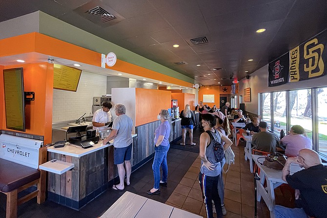 A simple, independently-owned fast-food restaurant in La Mesa