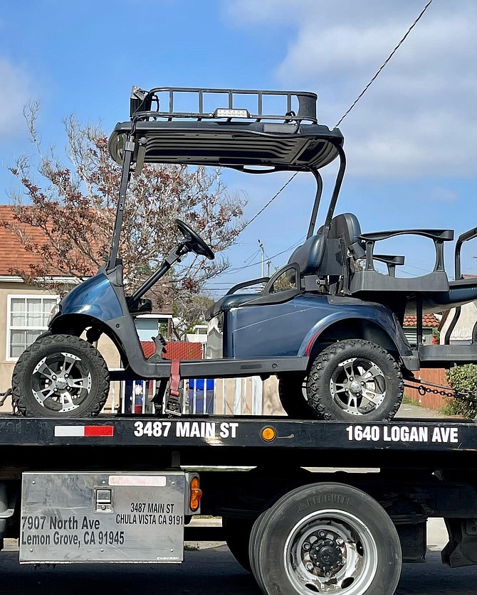 The Hotel Del's security director found their stolen golf cart listed for sale on Craigslist