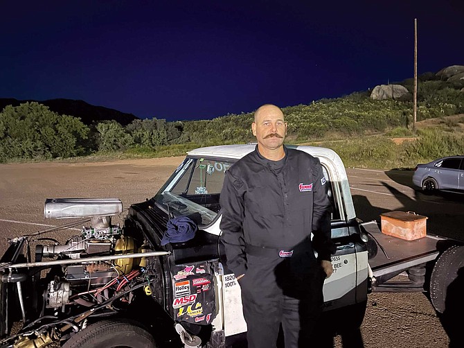 Racer Cole Thomas is a fan favorite. When his vehicle enters the line-up in a haze of smoke, the crowd goes nuts.