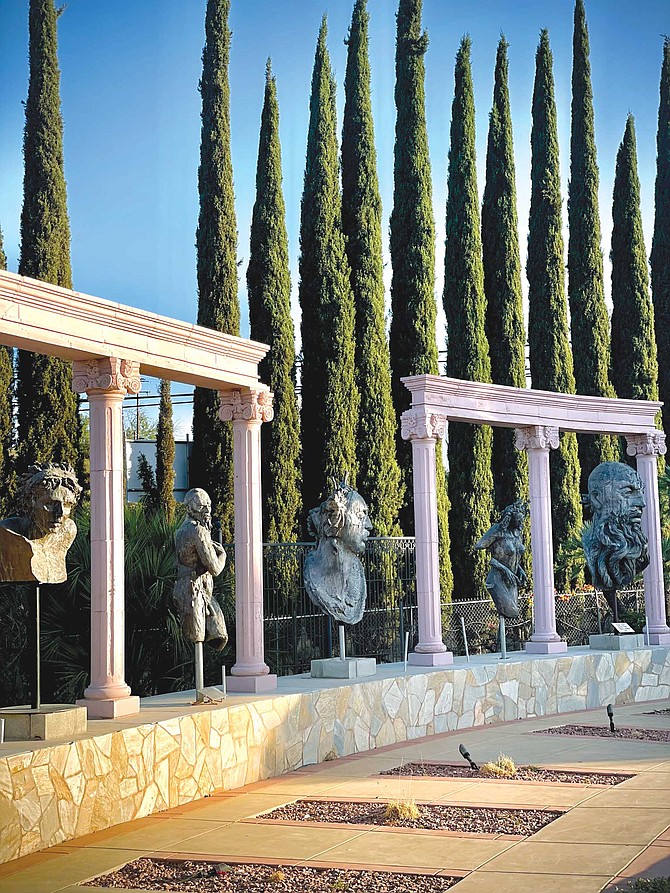 Rashelica Winery is confusing and quirky, just like Ramona. There are beautiful statues and blown glass displayed throughout the property, but it’s run down.