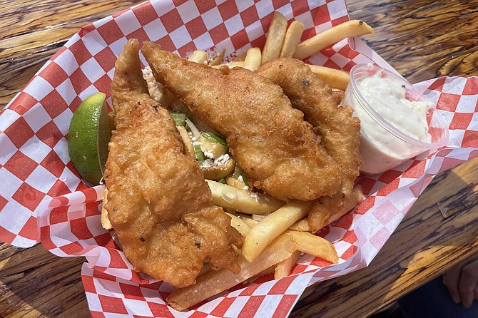 Fish and chips from a taco kitchen