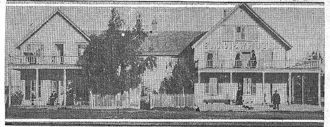 Original one-story Bay View, before it was lifted and incorporated within the new structure built around it - elements of the old building can still be found in the hallways and rooms