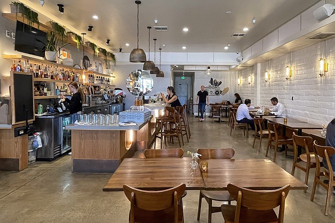 A full bar serves cocktails, beer, and wine, in what's also a family-friendly establishment.