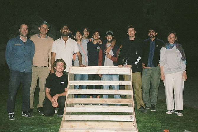 Self-help ramp under construction.