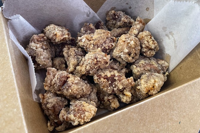 Fried chicken gizzards are on the menu.