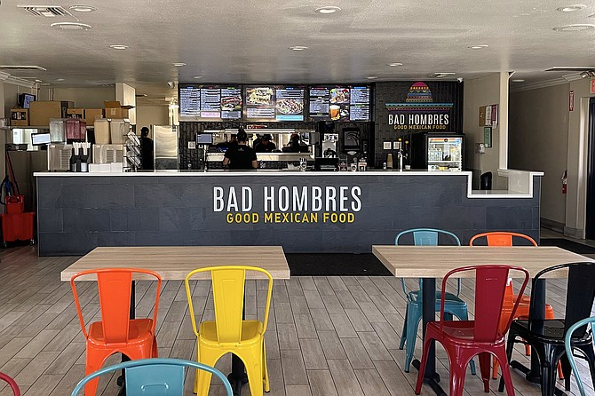 A simple counter shop understating its "Good Mexican Food"