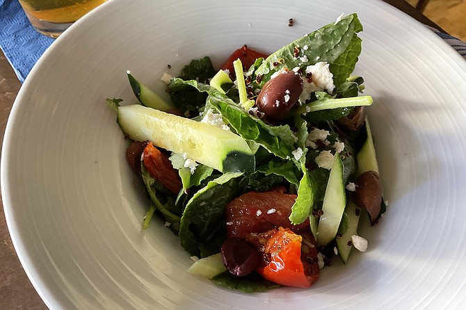 Kale salad: kale’s well disguised.