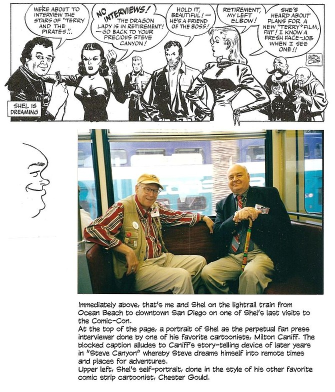 Shel Dorf as drawn by Milt Canoff