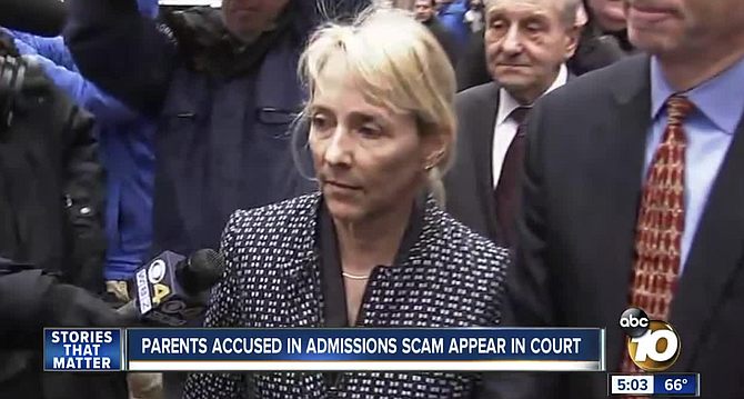 Elisabeth Kimmel after 2019 indictment, as shown on rival station, ABC-10.