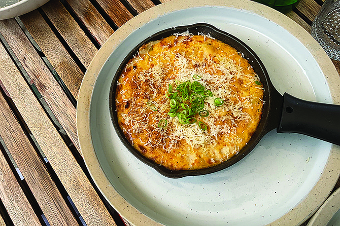 Cast Iron Mac & Cheese, $17, but prizewinning.